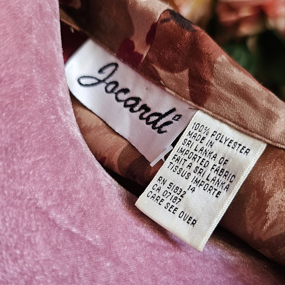 Vintage 80's Jocardi floral print blouse. Size 16. - Picture 13 of 15